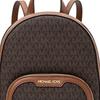 Michael Kors Mk Jaycee 24 Zipper Closure Classic Monogram Backpack Women Backpack Brown 35S2G8TB2B-200