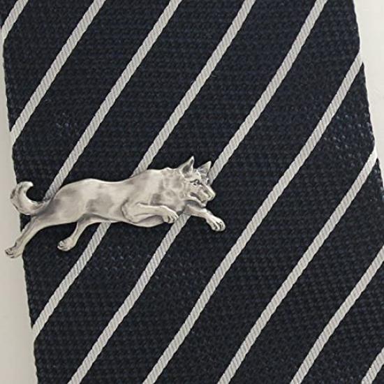 A powerful Akita dog tie antique pin/necktie clip. Energetic, dynamic, funny, unique, style.