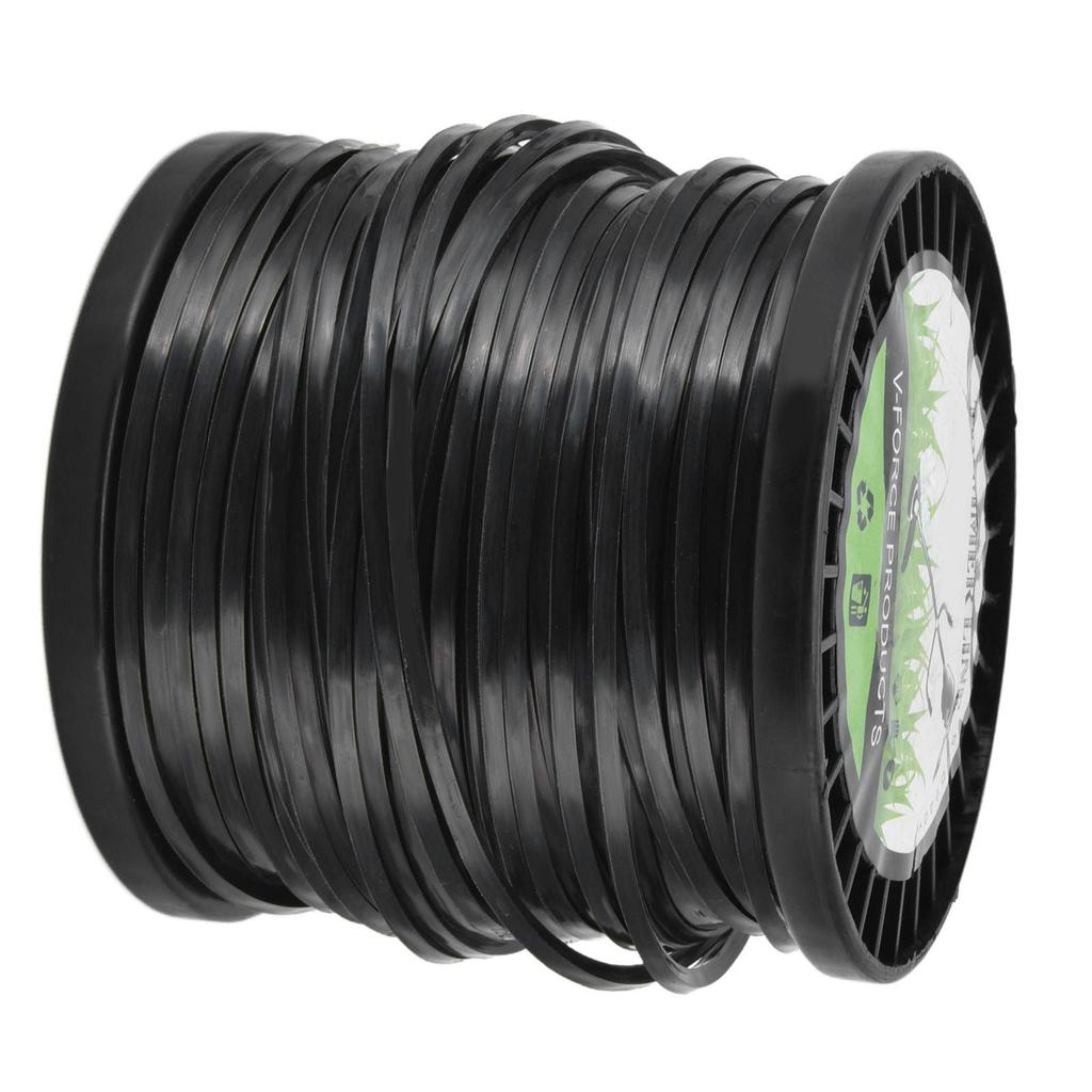 Round String Trimmer Line for 3.3mm Black High Cutting Efficiency Trimmer Line for Most Lawn Mowers Farm