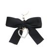 Pearl Ribbon Bow Heart Keychain Pendant for Women's Bags and Handbags