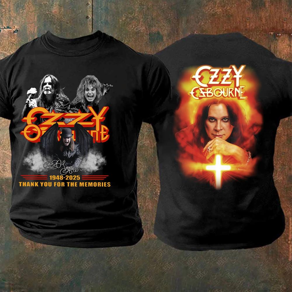 

Ozzy Osbourne Shirt Ozzy Osbourne Thanks You For The Memories 19482025 Tshirt Unisex T-Shirt XXXL