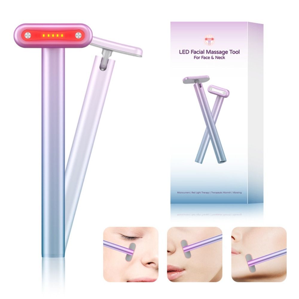 

EMS Microcurrent Eye Massager Face Lifting Beauty Device Red LED Light Face Massager Women