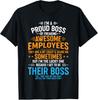 Men Proud Boss Employee Appreciation Office Men Funny Boss T-Shirt