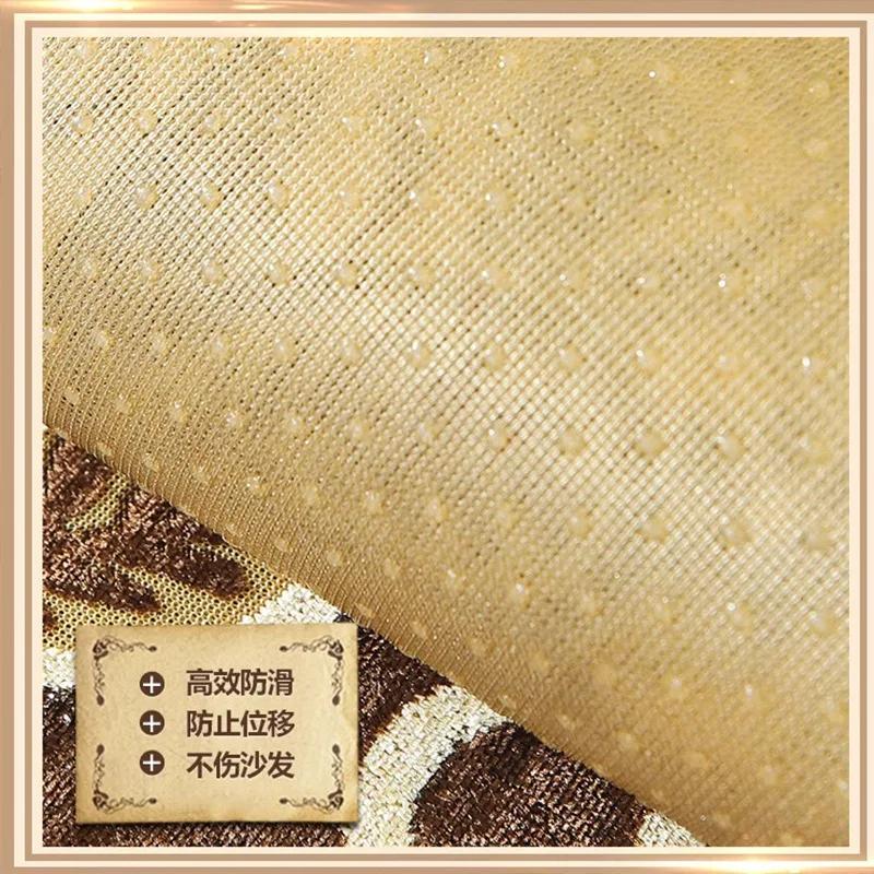 Kissen für Sofa im europäischen Stil, universell für vier Jahreszeiten, neu, hochwertig, luxuriös, rutschfest, Retro, Kissenbezug aus Leder im europäischen Stil