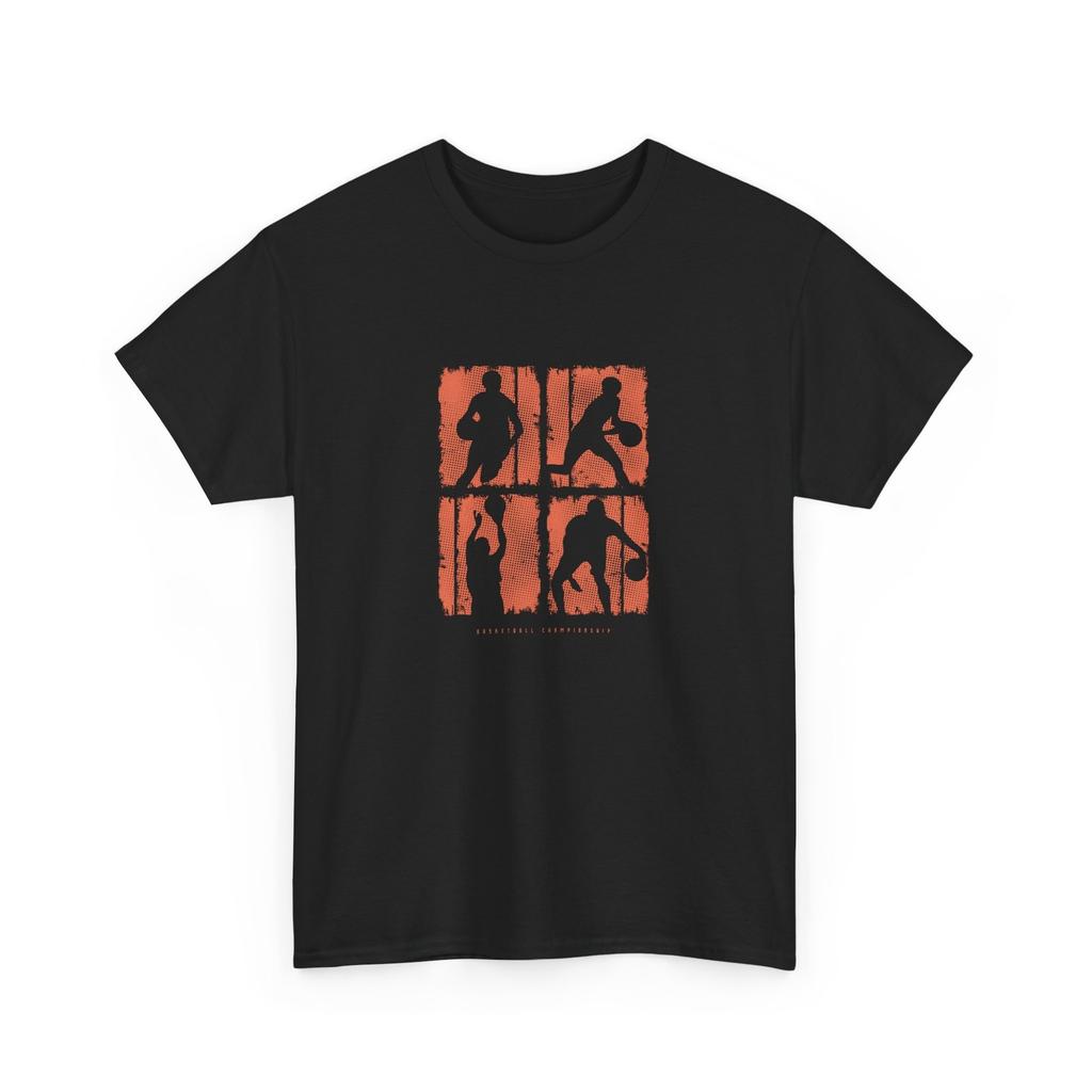 Basketball All Day Tee | Hoops Court Graphic Shirt | Sports Vibe