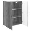 Wall Mounted Cabinet Grey Sonoma 66 x 34.5 x 90 cm Engineered Wood