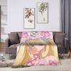 M-Mermaid Melody Pichi Pichi PitchS Blankets Flannel Spring Autumn Lightweight Throw Blanket for Home Outdoor Bedding Throws