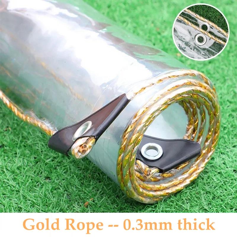 0.35/0.55MM Thickness Transparent PVC Tarpaulin Rainproof Cloth Balcony Windows Awning Tarp Pet House Waterproof Cover Tarpaulin