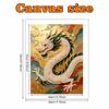 Pearl Art Painting Home Wall Decor Chinese Dragon Pearl Gemstone Painting Picture Crafts Adult/Beginner Gift Creative Home Decor Unframed