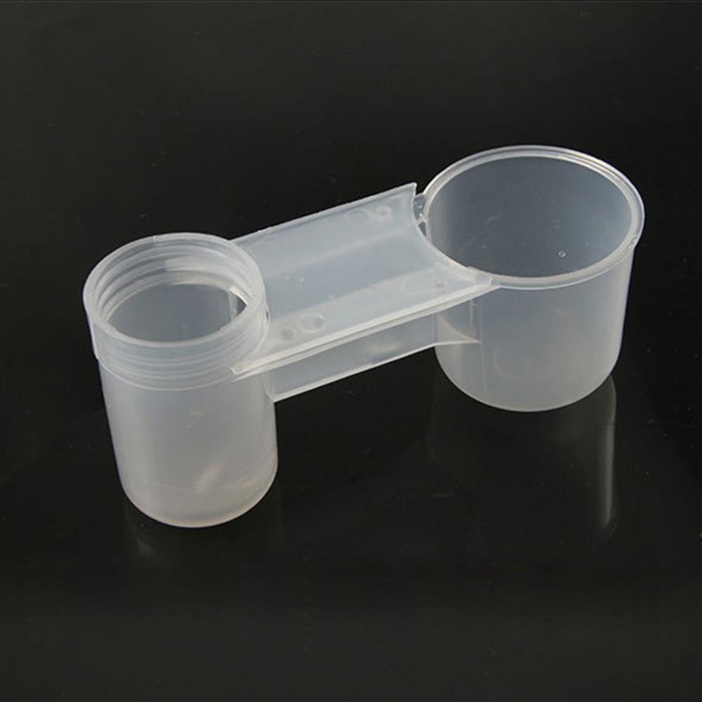 

Пластиковая поилка-кормушка для домашних птиц, бутылка для воды, чашка, для кошек, кур, голубей, попугаев, хомяков, с двойным носиком, направляющая для воды, держатель для кормления