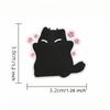 6Pcs Funny Cat Animals Fridge Magnets, Fun Cute Weird Magnetic Cat Magnets For Gaming Kitchen Home Decor Bumper School