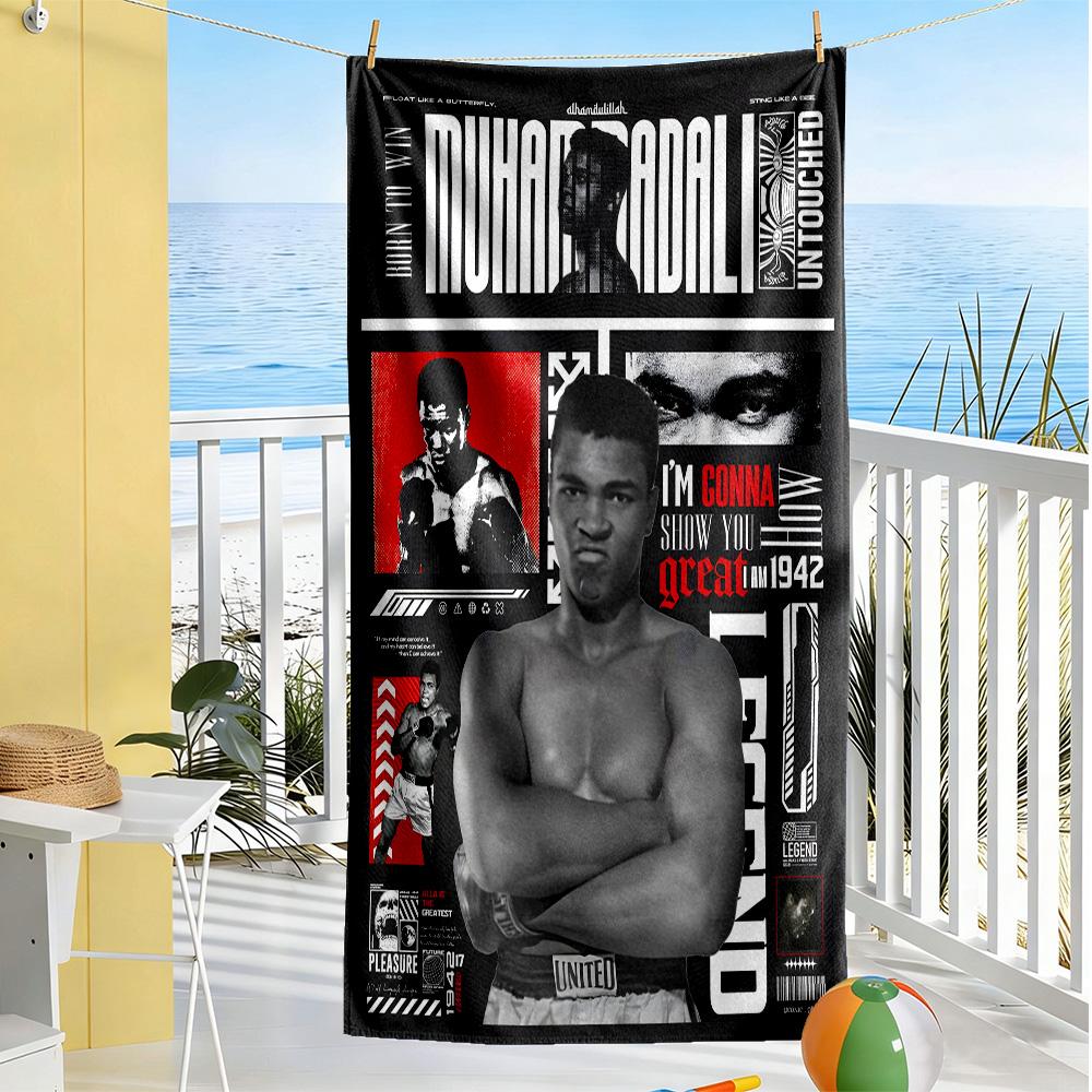Legendärer Boxer Strandtuch Super Weich & Saugfähig Bequem Leicht