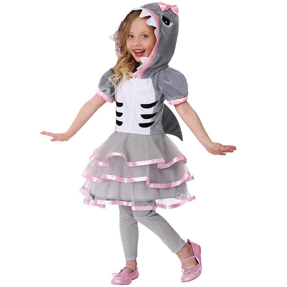 Children's Shark Cartoon Pajamas: Kindergarten Performance & Dance Costume