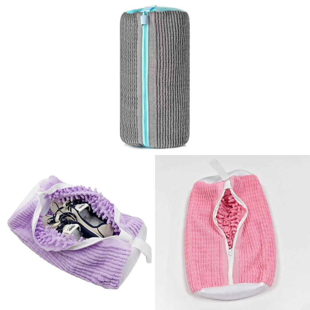 Modern Minimalist Polyester Shoe Washing Bag With Reusable Design For Home Laundry