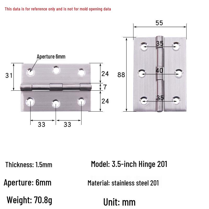 Anwang Stainless Steel Silent Hinge for Cabinets and Windows
