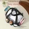 Large Capacity Mesh Beach Bag: Versatile Shoulder and Hand-Held Travel Wash Bag