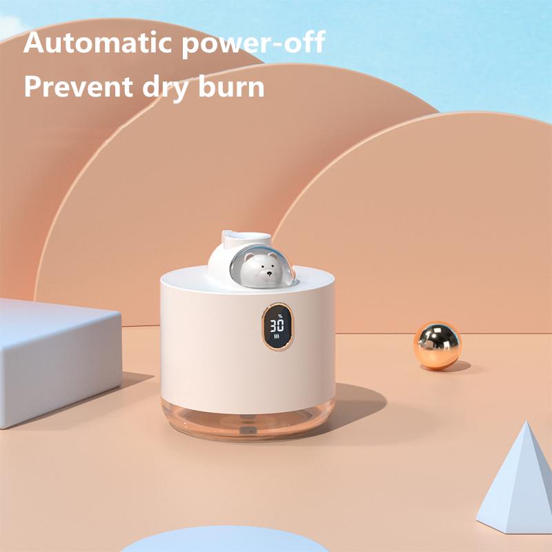 Lovely Pet 500ml Air Humidifier 2000mah Chargeable Mist Maker Fogger Led Light Humidificador For Home Ultrasonic Aroma Diffuser