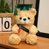 Doctor bear doll wearing doctor hat teddy bear graduation commemorative gift plush toy bear doll
