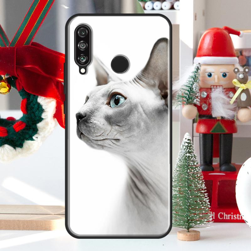 Sphynx Cat For Huawei Nova Y73 Y60 Y70 Y90 Y72 Y61 Y91 7i 8i 11i 12i 12s 9 10 SE P20 P30 P40 Lite Case