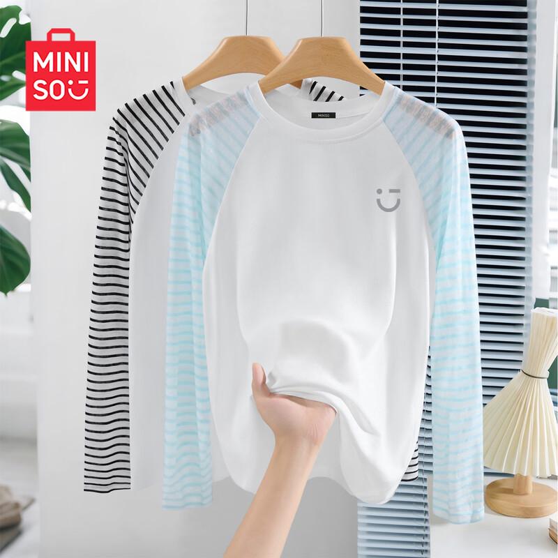 MINISO Women s Striped Long Sleeve T-Shirt XL