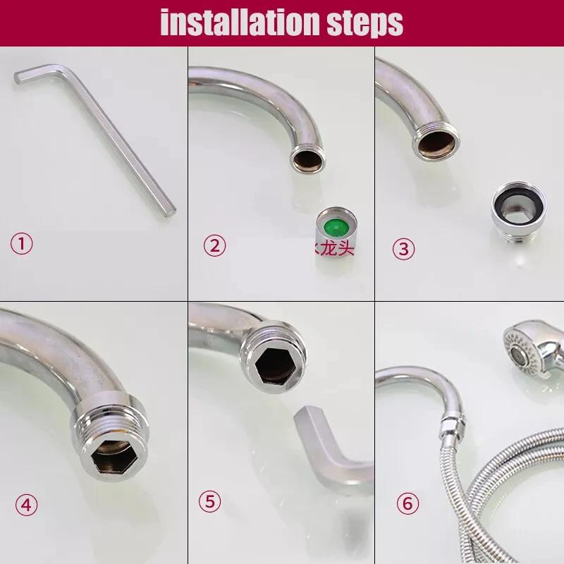 1~10Pcs 20/22/24mm  To 1/2" 3/4" Brass Faucet Aerator Adapter Connector Tap Fitting Connector  Male & Female  Fine/Coarse Tooth