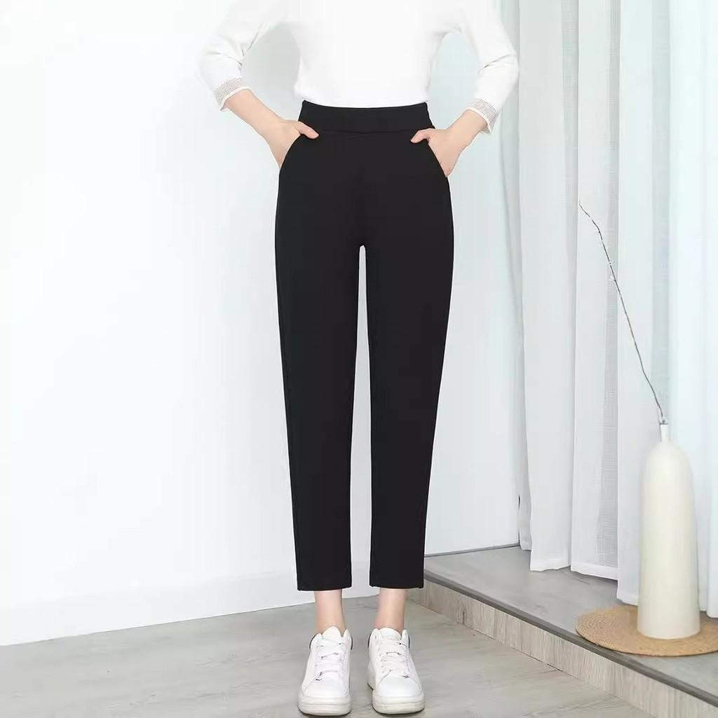 Womens High Waist Tencel Cotton Casual Pants With Pockets For Autumn