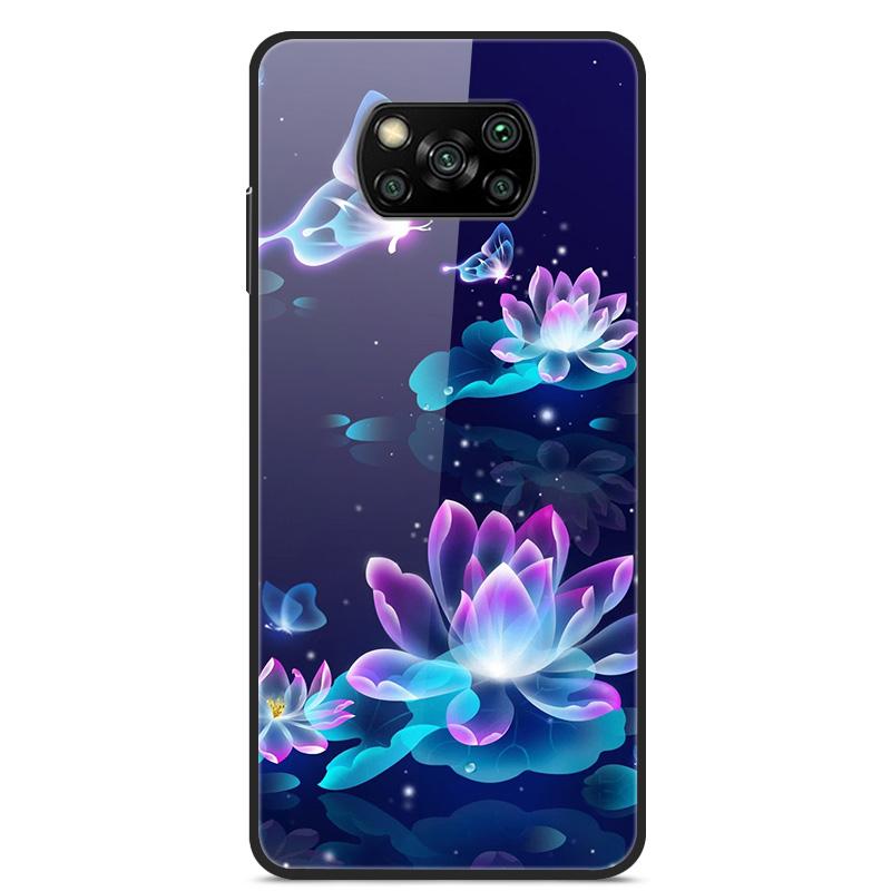 Glass Back Cover For Xiaomi Poco X3 Pro Poco X3 NFC Case Tempered Glass Case For Xiaomi Mi 10T Lite Case Funda POCO X 3 PRO Case