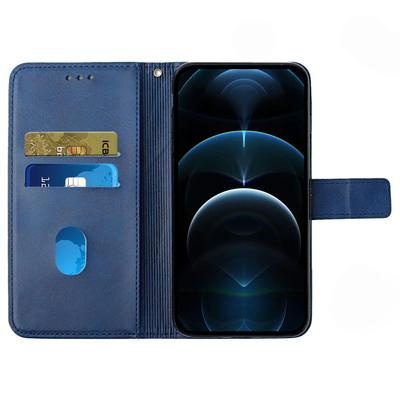 PU Leather Cover for iPhone 15,Wallet Stand Imprinted Anti-drop Phone Case