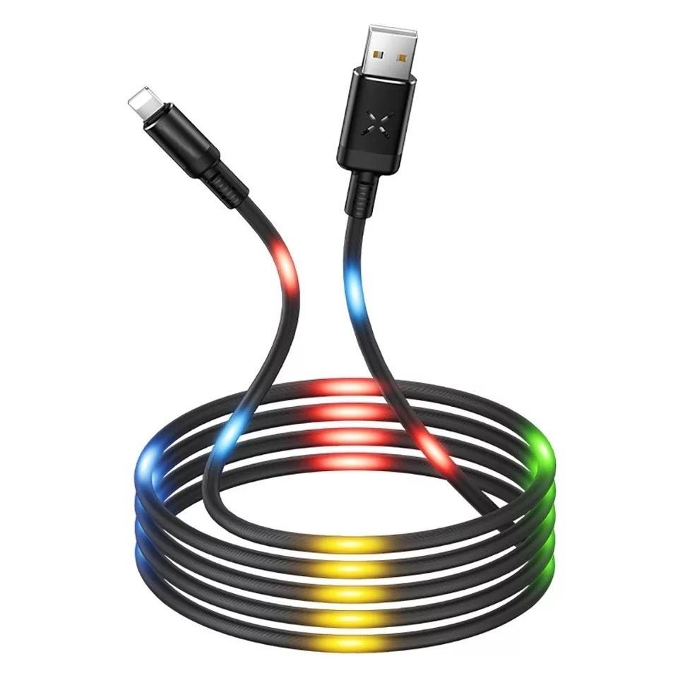 Buy Dancing Lights Phone Data and Charging Cable Fast Charging Colorful  Music Beat Led Light Car Use at affordable prices — free shipping, real  reviews with photos — Joom