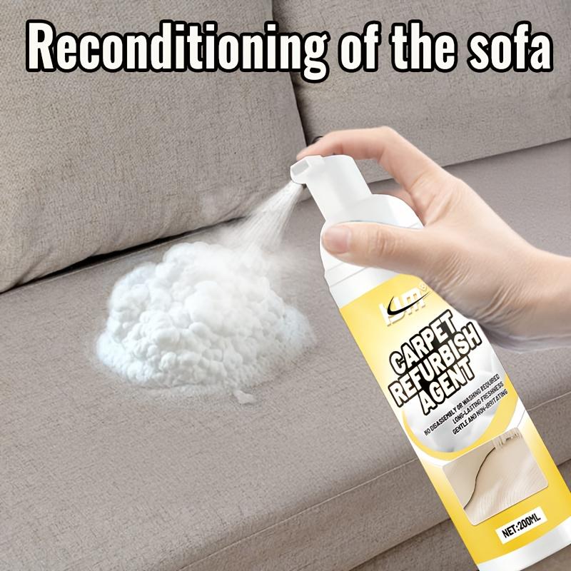 Kjm Carpet & Rug Foam Care Spray, 3-In-1 Multi-Purpose Cleaner, Quick-Dry No-Rinse Formula, Suitable for Carpets Rugs Mats