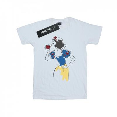 Camiseta masculina branca de neve Apple Glitter