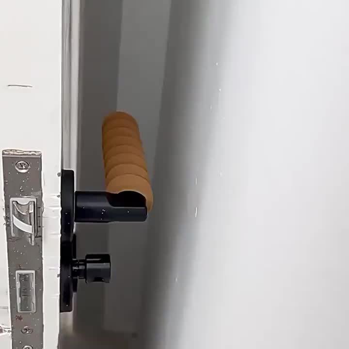 1pc Anti-slip Door Handle Protector, Anti-static, Anti-collision, Thick Spiral, Door Knob Cover,easy To Install Home Improvement