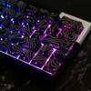 Original Height Side Engraved Keycaps Premium PBT Contour4.0 Theme for 61 64 68 75 84 87 Mechanical Keyboards