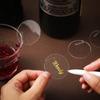 30/50/100PCS Acrylic Circle Cocktail Glass Charm Round Drink Tag Blank Marker Wine Glass Charm Wedding Birthday Party Decoration