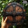 Round Metal Poster, Retro Embossed Viking Shields, Home & Garage Decor