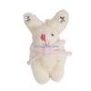 HX6F DIY Toy Doll with Bowknot and Star Rabbit Doll Stuffed DIY Accessories Soft Rabbit Keychain Pendant for Crafts
