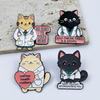 Creative Health & Wellness Brooch: Cute Animal Doctor Shape Badge Souvenir