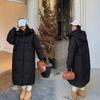 2025 winter down cotton coat large size over knee long cotton-padded coat women fashionable cotton-padded coat