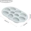 Multi Functional Easter Egg Shaped Cake Mold Silicone Chocolate   Baking Mold Accessory(Blue Grey )