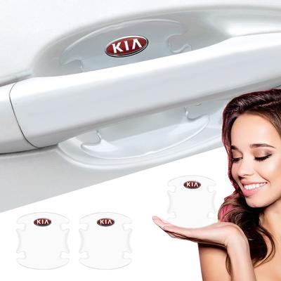 Auto Türgriff Schalen Schutz Transparent Anti-Kollisionsleiste Stoßstangenaufkleber Für Rio Ceed Sportage Cerato Soul Sorento K2 K5 Klappauto Zubehör