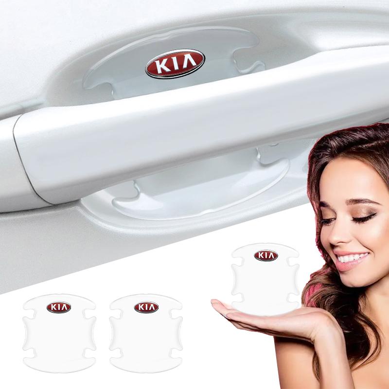 Car Door Handle Bowl Protector Transparent Anti-collision Strip Bumper Sticker For Kia Rio Ceed Sportage Cerato Soul Sorento K2 K5 Flip Car Accessorie
