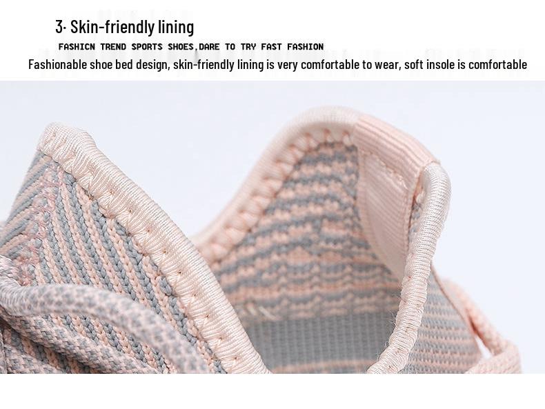 2024 Flyknit Coconut Shoes: New Spring/Summer Breathable Mesh Casual Sneakers