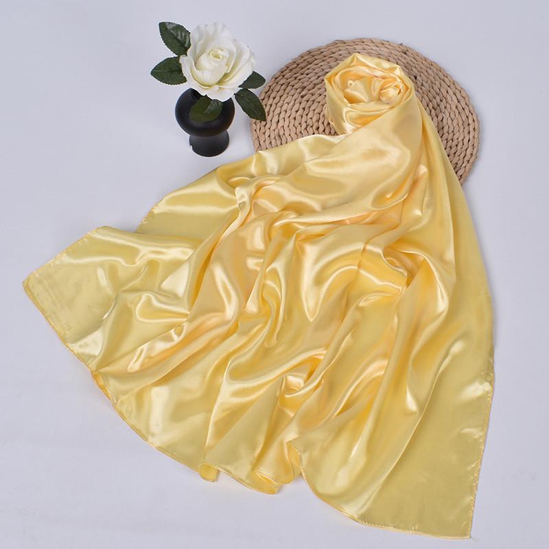 90cm Silk Scarf Scarftop Headwraps For Woman Fashion Four Seasons Hair Accessories Hijab Foulard Bandana Femme Headscarf
