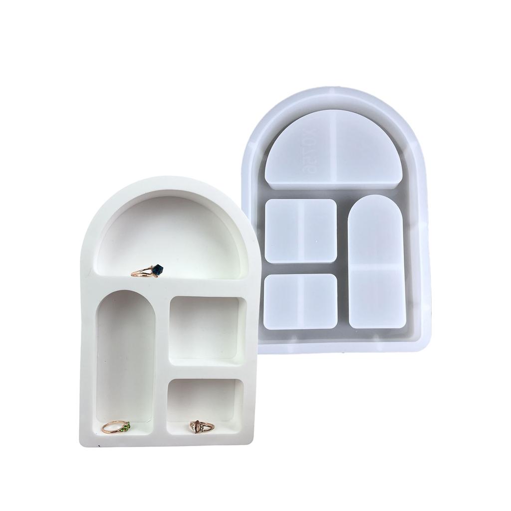 Innovative Arched House Silicone Moulds For Casting Mini House Christmas Decorations And Creative Resin Crafts