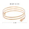 Snake Arm Ring, Personalized Animal Gold Multi-Layer Open Arm Ring