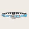 Belt Rhinestone Blue Decorated Sparkling Diamond Sequins Versatile For Women
