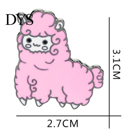 Lovely Cartoon Sheep Alpaca Alloy Brooch Pin Women Girls Clothes Ornament Gift