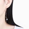 Lange Verdrehte Zirkon Ohrringe Modische Quasten Ohrschmuck Studenten Damen Ohrhänger