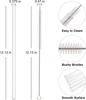 Replacement Straw Compatible with Stanley 40 oz 30 oz Cup Tumbler, 6 Pack Reusable Straw with Cleaning Brush, Plastic, Clear