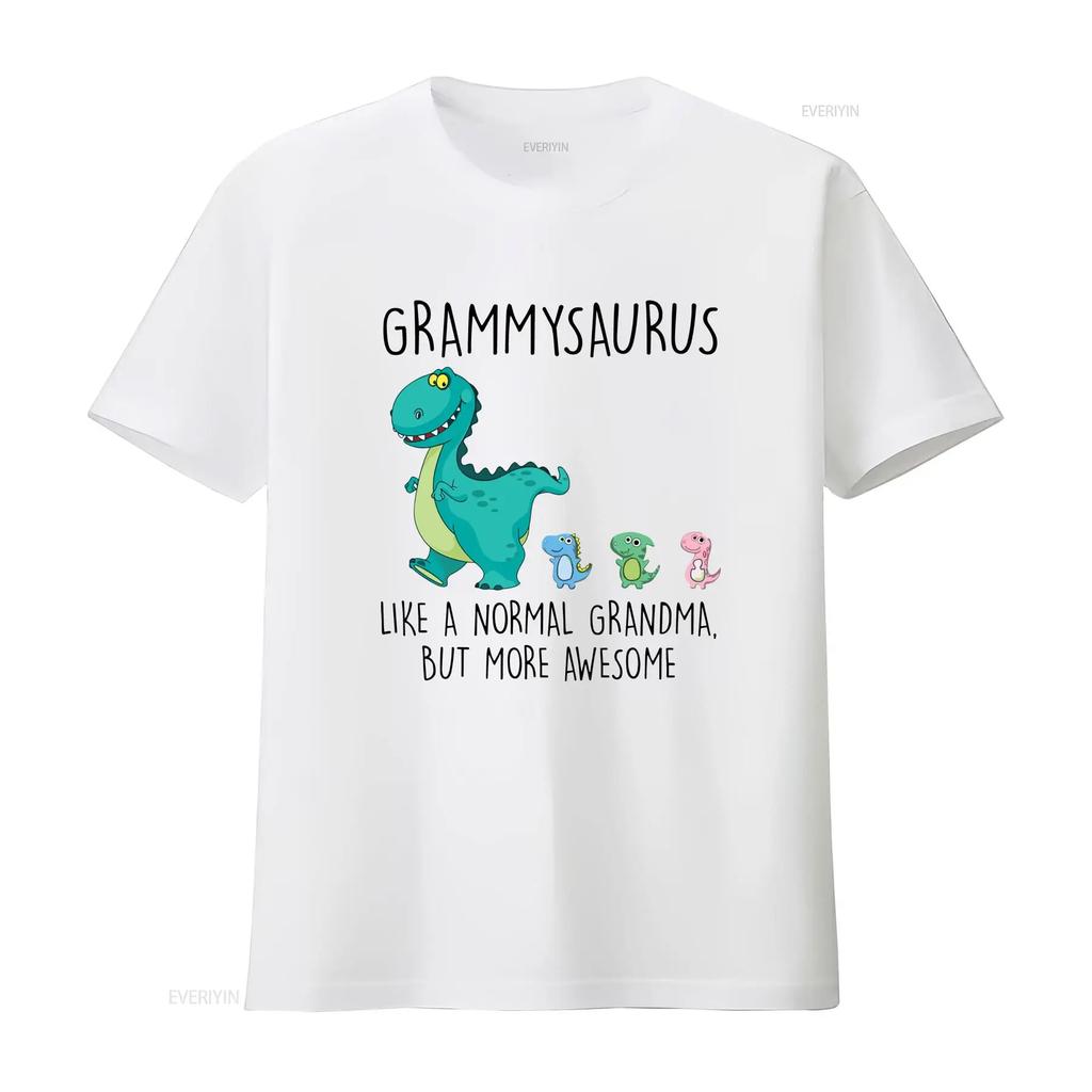 Grammysaurus Like A Normal Grandma But More Awesome T Shirt Mothers Day GifT Vintage Washed Graphic Fashion Stylish Stretched